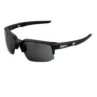 100 % 100% Speedcoupe Soft Tact Black Adult Sunglasses w/ Smoke Lens in Black/Smoke