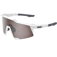 100 % 100% Speedcraft Matte White Adult Sunglasses w/ Hiper Silver Mirror Lens - Matte White/Hiper Silver Mirror