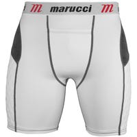 Marucci Adult Padded Slider Shorts in White