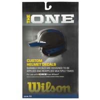 Wilson Custom Helmet Decal Kit in Navy