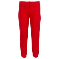 Intensity Hot Corner Premium Low Rise Girls Softball Pants in Red Size Large