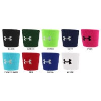 Under Armour 3 Inch Performance Wristbands in Red