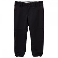 Intensity 5301G Girls Belted Low Rise Softball Pants in Black Size Small