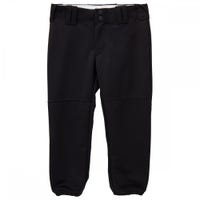 Intensity 5301G Girl's Belted Low Rise Softball Pants in Black Size
