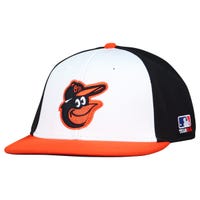 Outdoor Cap Baltimore Orioles OC Sports MLB Replica FlexFit Baseball Cap in White/Black Orange Size Small/Medium