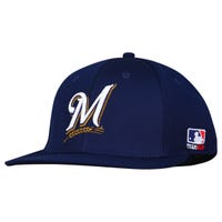 Outdoor Cap Milwaukee Brewers OC Sports MLB Replica FlexFit Baseball Cap in Navy Size Small/Medium/Small