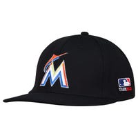 Outdoor Cap Miami Marlins OC Sports MLB Replica FlexFit Baseball Cap in Black Size Small/Medium
