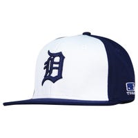 Outdoor Cap Detroit Tigers OC Sports MLB Mesh Colorblock Adjustable Baseball Cap in White/Navy Size Youth