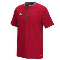 Adidas Mens Climalite Fielders Choice Cage Jacket in Power Red/Onix Size Small
