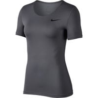 Nike Pro Women's Short Sleeve T-Shirt in Gray/Black Size X-Small