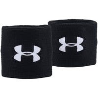 Under Armour 3 Inch Performance Wristbands - Pair in Black/White