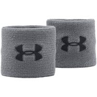 Under Armour 3 Inch Performance Wristbands - Pair in Gray/Black
