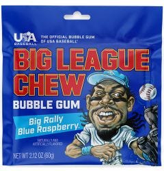 Big League Chew Gum - Big Rally Blue Raspberry