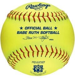 Rawlings PX2RYLBR 12" Babe Ruth Fastpitch Softball - 1 Dozen