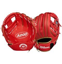 Wilson A200 EZ Catch 9" Youth Baseball Glove - Red/Gold - 2026 Model