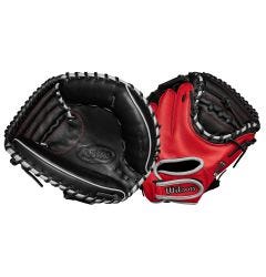 Wilson A500 32" Baseball Catcher's Mitt - Black/Red/Gray - 2026 Model