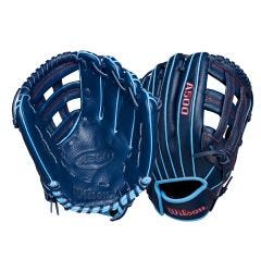Wilson A500 12" Baseball Glove - Navy/Cool Blue/Red - 2026 Model