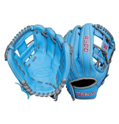 Wilson A500 11" Baseball Glove - Cool Blue/Grey/Red - 2026 Model