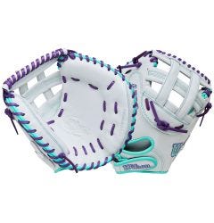 Wilson Siren 32" Fastpitch Softball Catcher's Mitt - White/Purple/Seafoam - 2026 Model