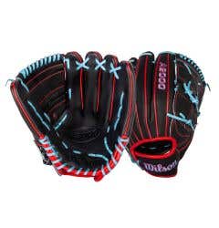 Wilson A2000 B25 12.25" Baseball Glove - Black/Sky Blue/Red (2026)