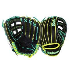 Wilson A2000 1750SS 12.5" Baseball Glove - Black/Seafoam/Yellow (2026)
