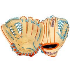 Wilson A2000 PF89 11.5" Baseball Glove - Blonde/Sky Blue/Orange (2026)