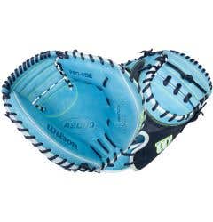 Wilson A2000 CM33 33" Baseball Catcher's Mitt - Sky Blue/Navy/Columbia Blue (2026)