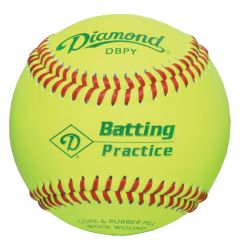 Diamond DBPY Batting Practice Baseball - 1 Dozen