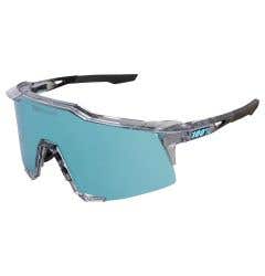 100% Speedcraft MLB Polished Translucent Grey - Blue Topaz Mirror Lens