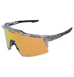 100% Speedcraft MLB Polished Translucent Grey - HiPER 24K Gold Mirror Lens