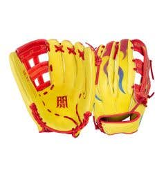 Nike Vapor Elite Acuna 12.75" Baseball Glove - Optic Yellow / Bright Crimson / Photo Blue