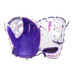 Wilson A1000 1712SS 12" Fastpitch Softball Glove - Purple/White/Flamingo Pink (2027)
