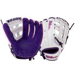 Wilson A1000 1712SS 12" Fastpitch Softball Glove - Purple/White/Flamingo Pink (2027)