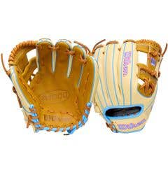 Wilson A1000 1786 11.5" Baseball Glove - Tan/Blonde/Cerulean Blue (2027)