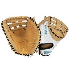 Wilson A2000 CM23SS 34" Fastpitch Softball Catcher's Mitt - Blonde/White/Black (2027)