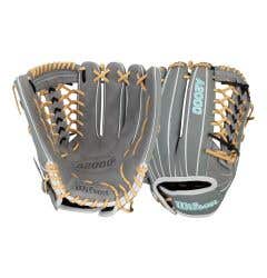 Wilson A2000 T125SS 12.5" Fastpitch Softball Glove - Gray/White/Blonde (2027)