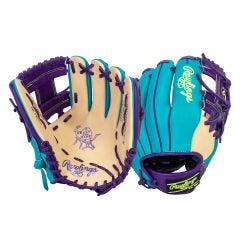 Rawlings Heart of the Hide Monkey Exclusive PRONP4 11.5" Baseball Glove - Teal/Purple