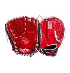 Rawlings Heart of the Hide Monkey Exclusive PRO206 12" Baseball Glove - Scarlet/Navy