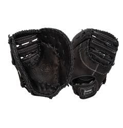 Franklin CTZ5000 22421 12.5" Baseball First Base Mitt - Black/Chrome