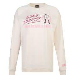 Baseballism Moms vs White Baseball Pants Women's Crewneck Sweatshirt