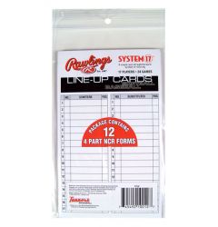Rawlings System 17 Line-Up Cards