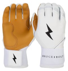 Bruce+Bolt Premium Cabretta Leather Long Cuff Youth Batting Gloves - 2020 Model