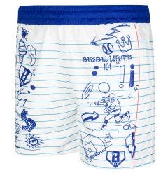 Baseball Lifestyle 101 Doodle Adult Shorts