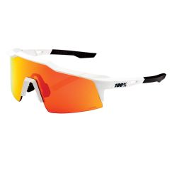 100% Speedcraft SL Soft Tact Off White Adult Sunglasses w/ Hiper Red Multilayer Mirror Lens - 2021