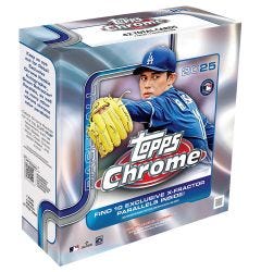 2025 Topps Chrome® Baseball Cards (Mega Box)