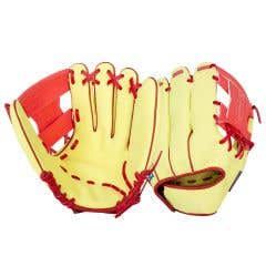 Nike Vapor Ronald Acuña Jr. 10.5" Youth Baseball Glove - Opti Yellow/ Bright Crimson