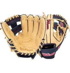 Wilson A1000 PF11 11" Baseball Glove - Blonde/Navy/Red - 2025 Model