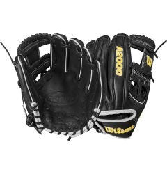Wilson A2000 Classic DP15 11.5" Baseball Glove - Black/White - 2025 Model