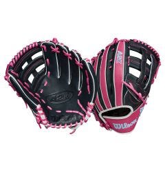 Wilson A2K 1750SS 12.5" Baseball Glove - Navy/Flamingo Pink - 2025 Model