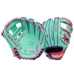 Wilson A2000 DP15SS 11.5" Baseball Glove - Seafoam/Flamingo - 2025 Model